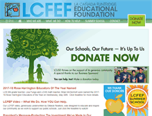 Tablet Screenshot of lcfef.org